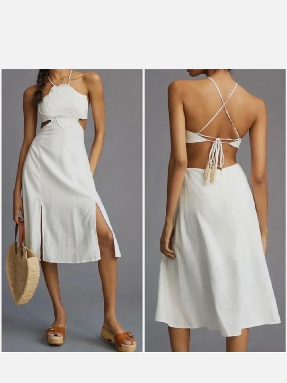 Farm Rio Garden Sleeveless Midi Dress
